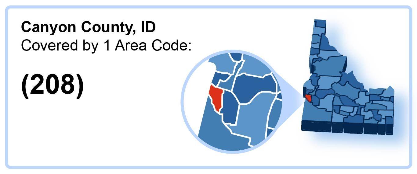 208_Area_Code_in_Canyon_County_Idaho